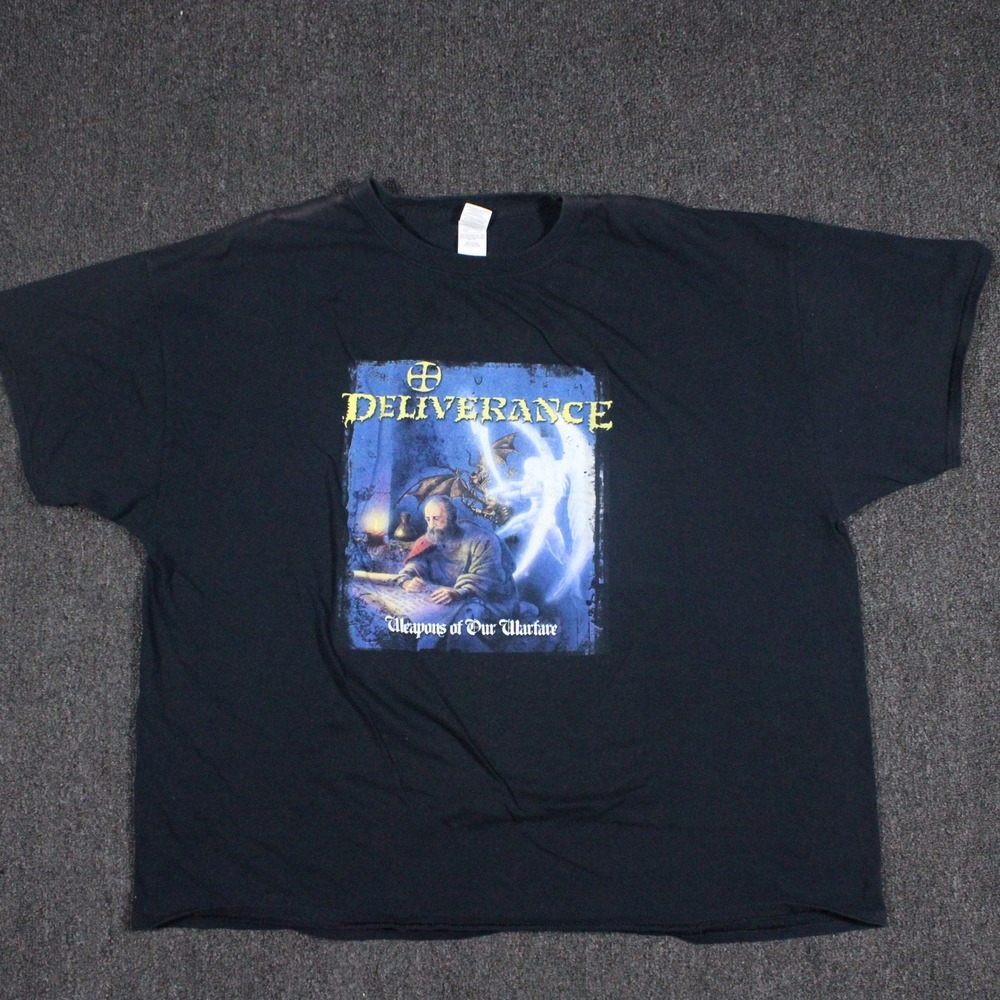 Deliverance Weapons of Our Warfare Band T-Shirt Mens 3XL Black Excellent Graphic